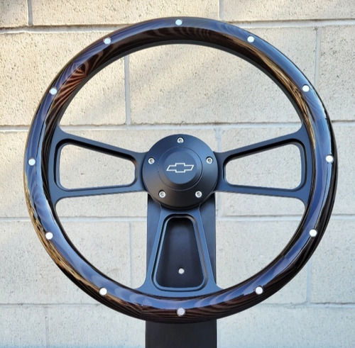 Volante Chevrolet 14 Pulgadas Gm Negro Retro Sport Muscle