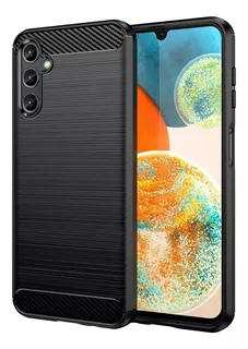 Funda Anti Impacto Carbono Para Samsung A14 + Vidrio 9h