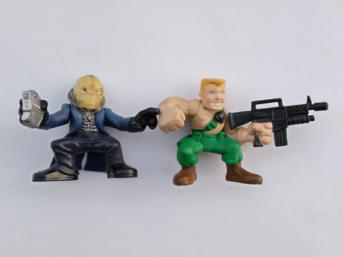 Set Combat Heroes Gijoe Duke Vs Comandante Cobra Loose