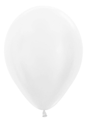 Bexiga Balão Branco 7 Polegadas 50 Unidades