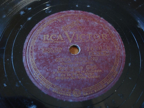 Pasta Beniamino Gigli Rca Victor 1678 C52