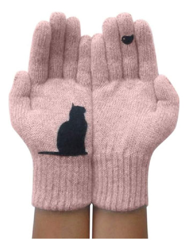 Guantes De Punto De Invierno Para Hombres Y Mujeres, Manopla