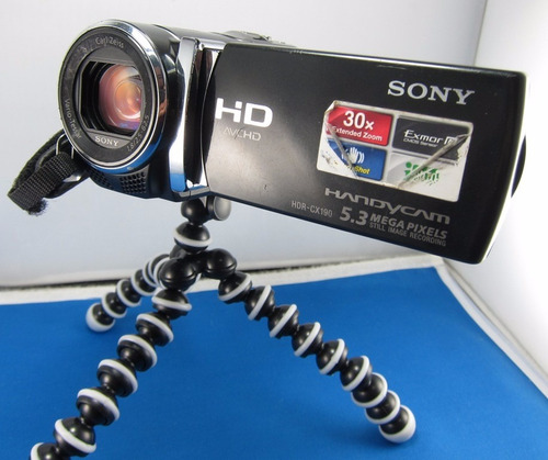 Filmadora Sony Hdr Cx190 Full Hd 25x Zoom 2.7 Lcd + Tripode!