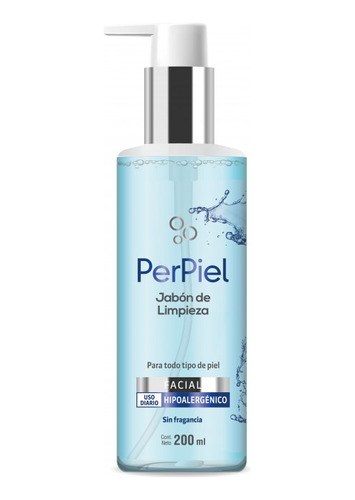 Jabón De Limpieza Facial Perpiel Sin Aroma 200 Ml