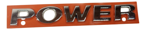 Emblema Power Porta Gol G4 G5 G6 Original Prateado