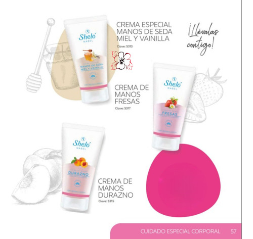 Crema Esp. Manos De Seda Miel Vainilla Shelo Nabel 60ml. 2pz