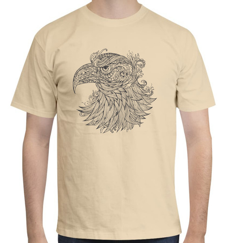 Playera De Águila Artística - Arte Mandala - Animales - Moda