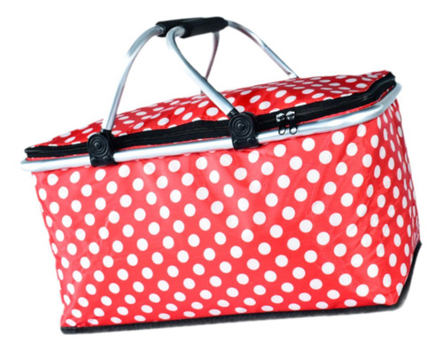 Bolso Más Fresco Del Cesto Fresco Del Forro Rojo