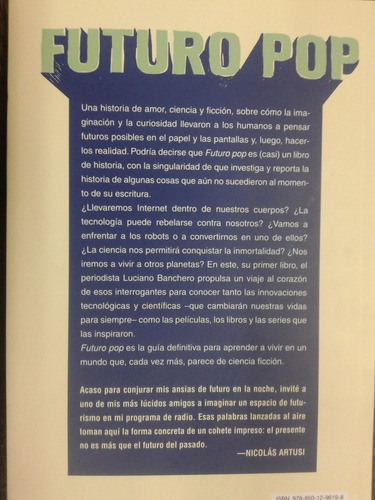 Imagen 2 de 7 de Futuro Pop * Universo De Ciencia Ficcion * Luciano Banchero