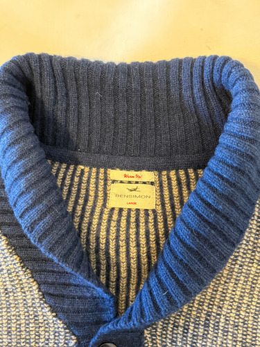 Sweater Cardigan Bensimon Talle L Lana (Usado)