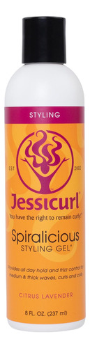 Jessicurl, Spiralicious Gel De Lavanda Citrica, 8 Onzas Liqu