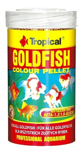 Tropical Goldfish alimento color pellets S 45g