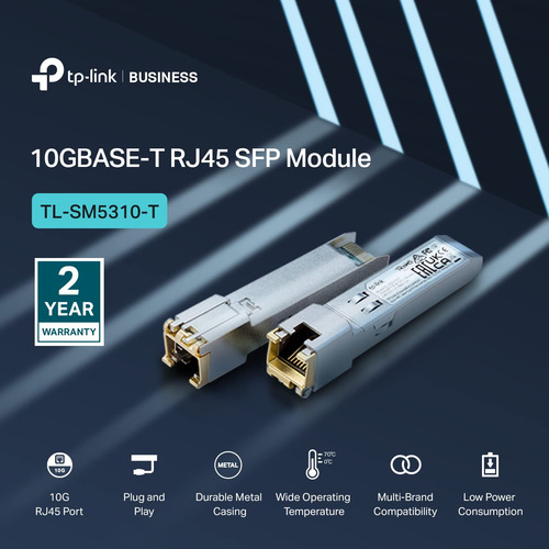 Módulo Sfp+ Transceptor Tp-link Tl-sm5310-t 10gbase-t Rj45