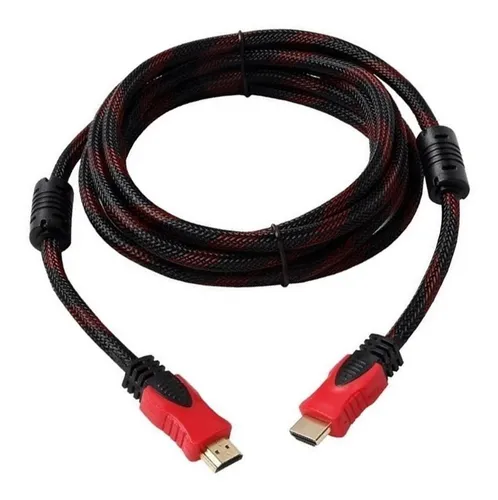 Cable Hdmi Mallado 3 Metros Oro Audio Video Tv Hd 1080p 4k