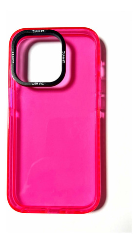 Carcasa Semi Transparente Fluor Fucsia iPhone 14 Pro