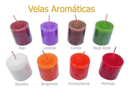  6 Velas Aromáticas 6 Aromas Perfumada Na Caixa Decoração