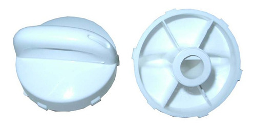 Imagen 1 de 1 de Perilla Calefon Longvie Cc1 Vap Blanca 2003 Modelo Actual