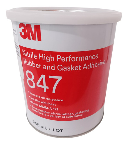 Adhesivo De Nitrilo Para Juntas Y Caucho 3m 847 946ml