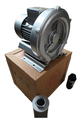 Imagen 2 de 3 de Blower Gebiao Para Acuicultura 1 Hp + Filtro + Valvula