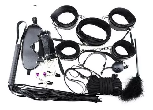 Kit Fetiche 12 Piezas Bdsm Bondage Juego Sadomasoquismo - Luegopago