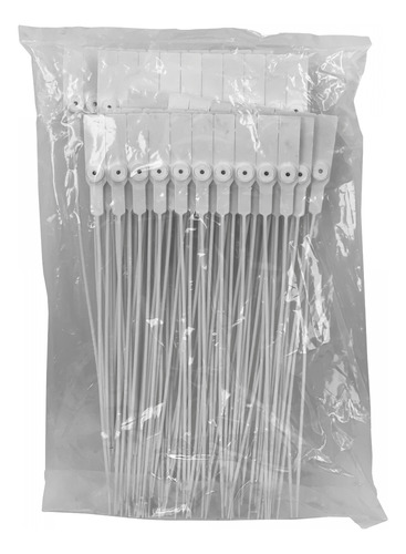 100 Unidades Blanco Sellos De Seguridad Metalgrip Plastico 2