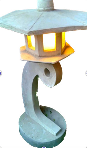 Farol Japones Para El Jardin En Cemento