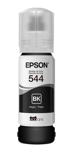 Imagem 3 de 4 de Refil De Tinta Preta Original Epson 544 L1110 3110 3150 5190