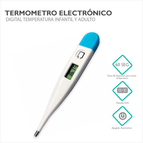 Termometro Electrónico Digital Temperatura Infantil Y Adulto