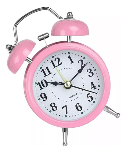 Reloj Despertador Modelo Campana, Luz Vintage
