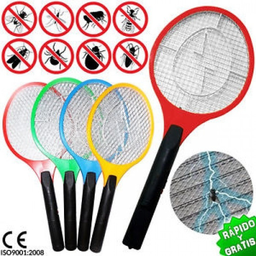 Imagen 3 de 4 de Raqueta Paleta Mata Mosquitos Moscas Recargable Usb