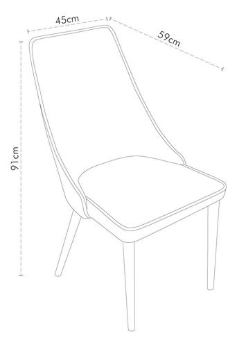 Silla Comedor Gris Elegante Moderna Respaldo Cómodo Estructura de la silla Madera Diseño de la tela Liso