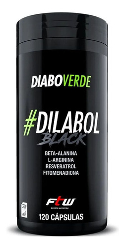 Dilabol Black 120 Capsulas Vasodilatador - Diabo Verde  Ftw