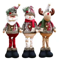 Comprar Pack 3 Muñecos De Navidad Mono Patas Largas Adorno Navideños