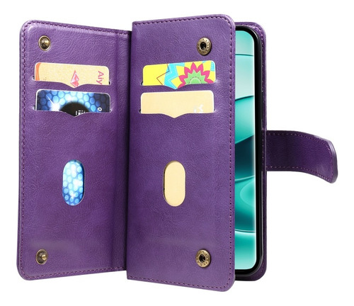 Funda Tipo Billetera Multifuncional Para Redmi Note 14 Pro+