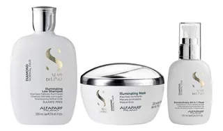 Shampoo + Mascarilla + Fluido Iluminador Alfaparf Diamond