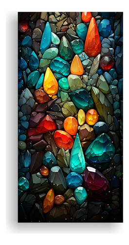 25x50cm Cuadro De Tela Belleza Natural Colorful Stone Rock