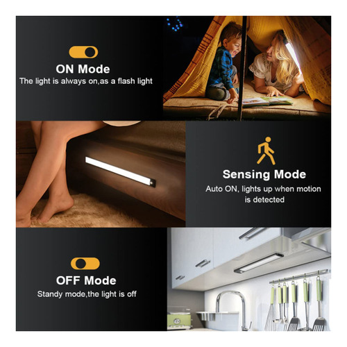 Aa Luz Led For Debajo Del Gabinete Con Sensor De Movimiento