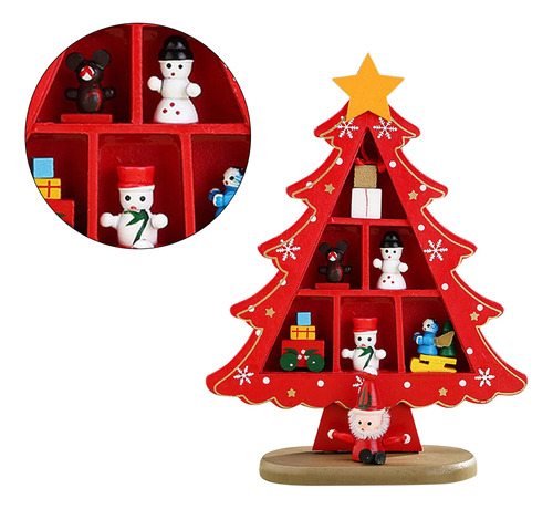 Árbol De Navidad De Madera De Mesa Exquisito Mini