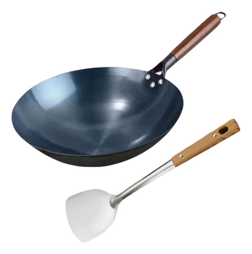 Sartén Wok Wok De Hierro Wok Para Cocinar A Gas Wok 34 Cm