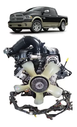 Brillante mudo Abrazadera Motor Dodge Ram 1500 Hemi 5.7 V8 2014 C/cableado Completo