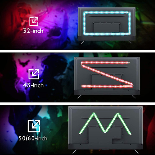 Tira De Luz Led Bluetooth Usb 2m 60 Led Rgb Remoto Control