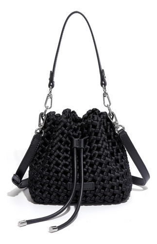 Nuevo Bolso Tipo Cubo Tejido Seda,bolso Cruzado Informal
