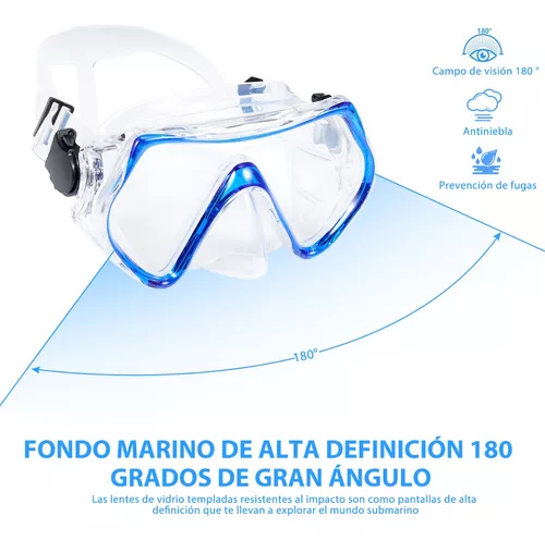 Máscara De Buceo Para Niños Respirador Antiniebla Seguridad snorkel