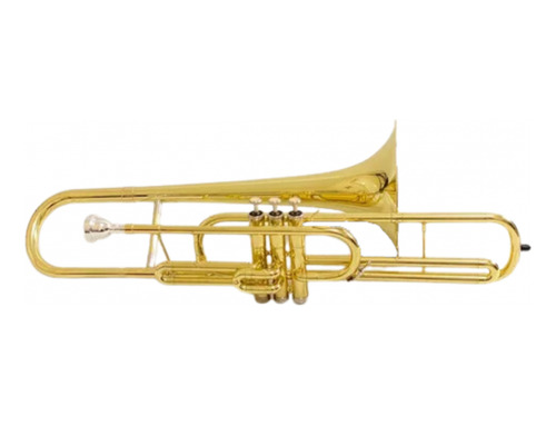 Trombone De Pistos Em Sib Curto Schtb004 Laqueado Schieffer