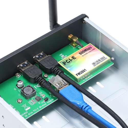 Pré-drive Placa De Rede Wireless Cd-rom Expansão Rack Móvel