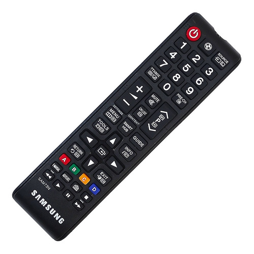 Imagen 1 de 10 de Control Remoto Samsung Smart Tv Pantalla Chico + Funda Pila
