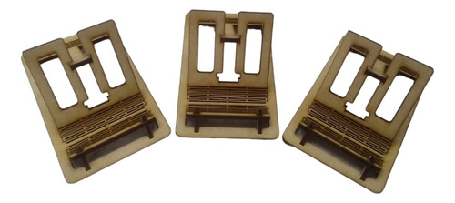 3 Bases Porta Celular Mdf Escritorio