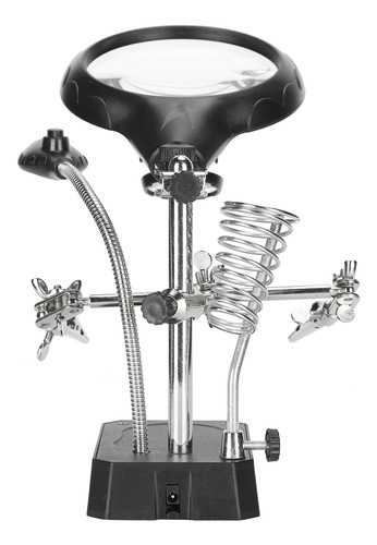 Lupa, Clip Auxiliar, Ajustable, Soporte De Escritorio