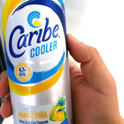 Pack De 12 Licor Caribe Cooler Mango Piña Lata 355 Ml