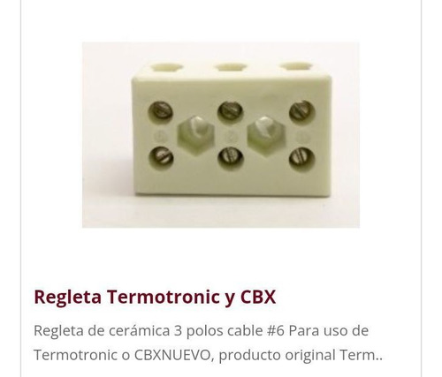 Regleta Termotronic Y Cbx